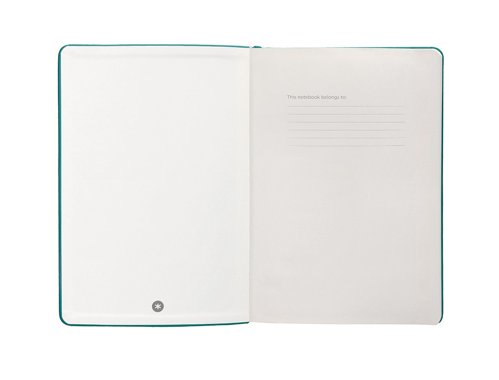 CARNET A4 ANTARTIK NOTES LIGNECOUVERTURE RIGIDE FERMETURE ELASTIQUE 200 PAGES 80GR COLORIS VERT PAON