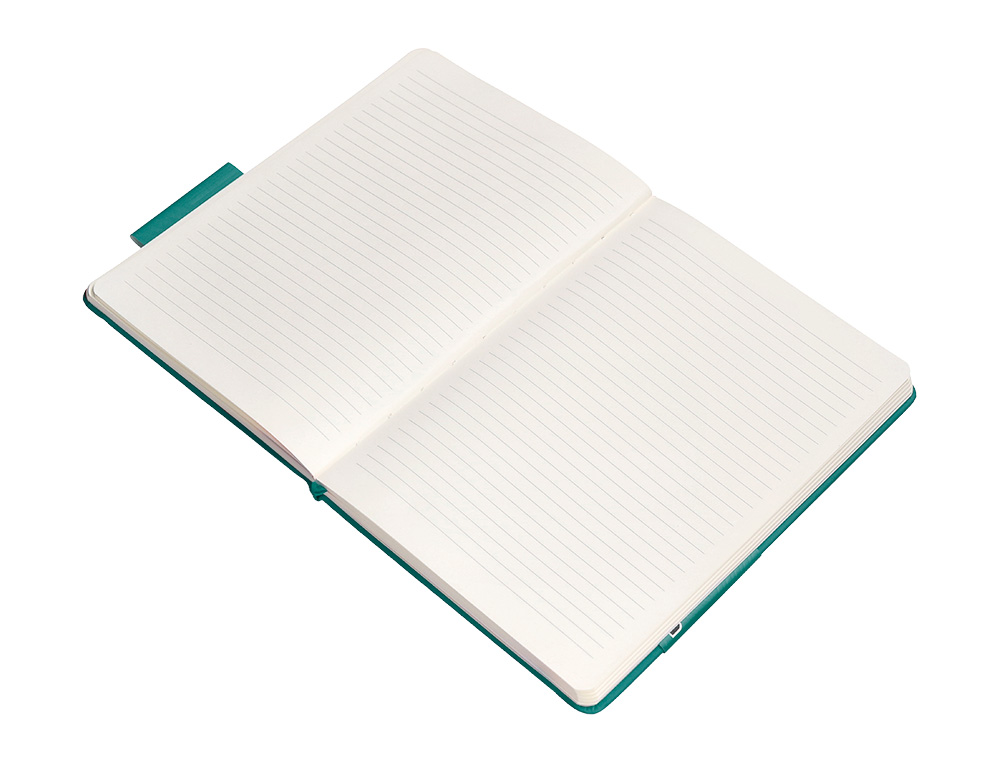 CARNET A4 ANTARTIK NOTES LIGNECOUVERTURE RIGIDE FERMETURE ELASTIQUE 200 PAGES 80GR COLORIS VERT PAON