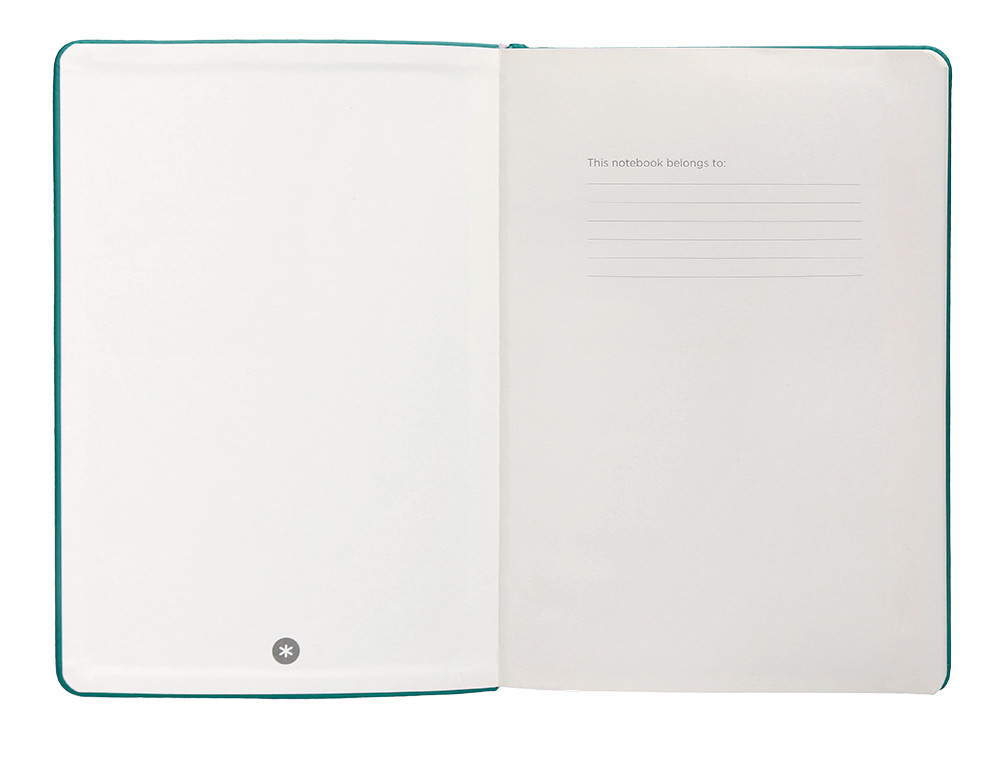 CARNET A5 ANTARTIK NOTES LIGNECOUVERTURE RIGIDE FERMETURE ELASTIQUE 100 PAGES 80GR COLORIS VERT PAON