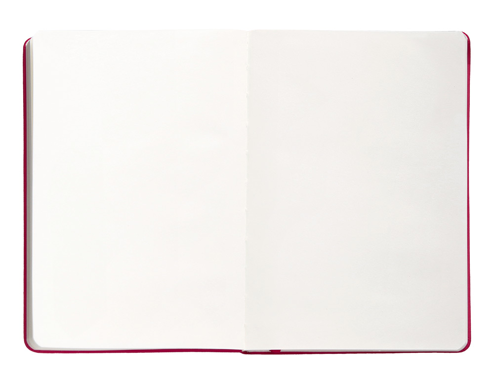 CARNET A5 ANTARTIK NOTES PAPIER UNI IVOIRE COUVERTURE  RIGIDE FERMETURE ELASTIQUE 100PAGES 80GR COLORIS FRAMBOISE