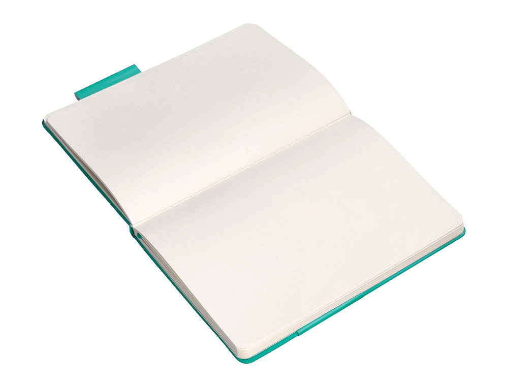 CARNET FERMETURE ELASTIQUE ANTARTIK NOTES COUVERTURE RIGIDE A4 PAPIER UNI IVOIRE 100 FEUILLES 80GR FSC VERT MENTHE