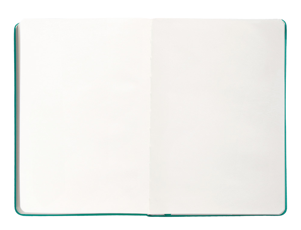 CARNET FERMETURE ELASTIQUE ANTARTIK NOTES COUVERTURE RIGIDE A5 PAPIER UNI IVOIRE 100 FEUILLES 80GR FSC VERT MENTHE