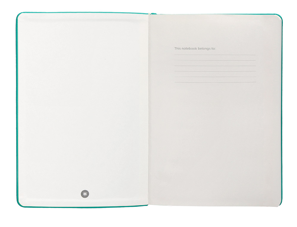 CARNET FERMETURE ELASTIQUE ANTARTIK NOTES COUVERTURE RIGIDE A5 PAPIER UNI IVOIRE 100 FEUILLES 80GR FSC VERT MENTHE
