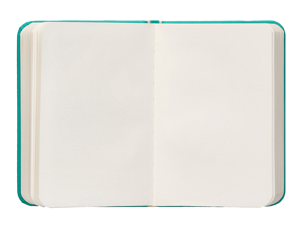 CARNET A7 ANTARTIK NOTES PAPIER UNI IVOIRE COUVERTURE  RIGIDE FERMETURE ELASTIQUE 80 PAGES 80GR COLORIS VERT MENTHE