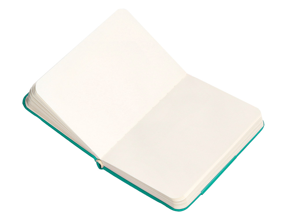 CARNET A7 ANTARTIK NOTES PAPIER UNI IVOIRE COUVERTURE  RIGIDE FERMETURE ELASTIQUE 80 PAGES 80GR COLORIS VERT MENTHE
