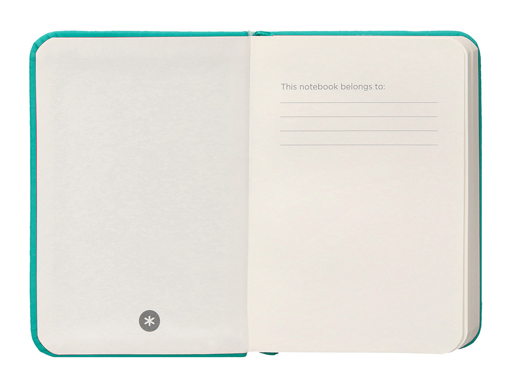 CARNET A7 ANTARTIK NOTES PAPIER UNI IVOIRE COUVERTURE  RIGIDE FERMETURE ELASTIQUE 80 PAGES 80GR COLORIS VERT MENTHE