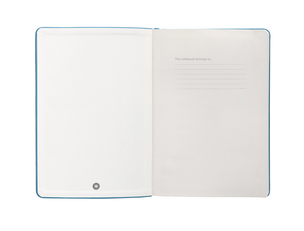 CARNET A4 ANTARTIK NOTES LIGNECOUVERTURE RIGIDE FERMETURE ELASTIQUE 100 PAGES 80GR COLORIS BLEU CIEL