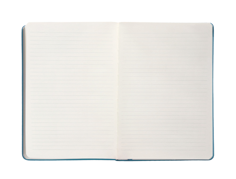 CARNET A4 ANTARTIK NOTES LIGNECOUVERTURE RIGIDE FERMETURE ELASTIQUE 100 PAGES 80GR COLORIS BLEU CIEL