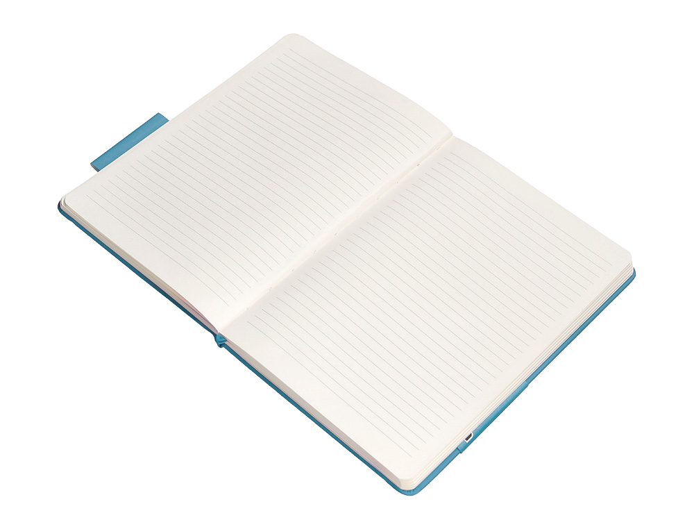 CARNET A4 ANTARTIK NOTES LIGNECOUVERTURE RIGIDE FERMETURE ELASTIQUE 100 PAGES 80GR COLORIS BLEU CIEL