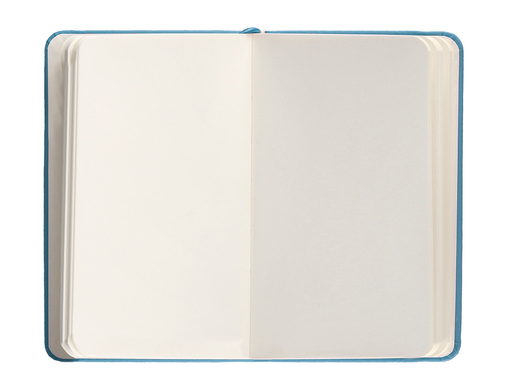 CARNET A6 ANTARTIK NOTES LIGNECOUVERTURE RIGIDE FERMETURE ELASTIQUE 100 PAGES 80GR COLORIS BLEU CIEL