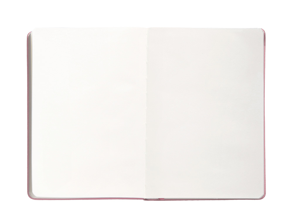 CARNET A4 ANTARTIK NOTES PAPIER UNI IVOIRE COUVERTURE RIGIDE FERMETURE ELASTIQUE 100PAGES 80GR COLORIS ROSE PASTEL