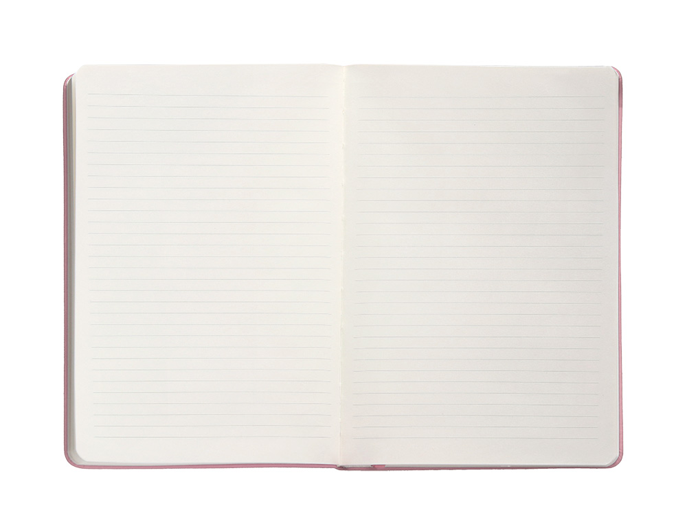 CARNET FERMETURE ELASTIQUE ANTARTIK NOTES COUVERTURE RIGIDE A4 LIGNE 100 FEUILLES 80GR FSC COLORIS ROSE PASTEL