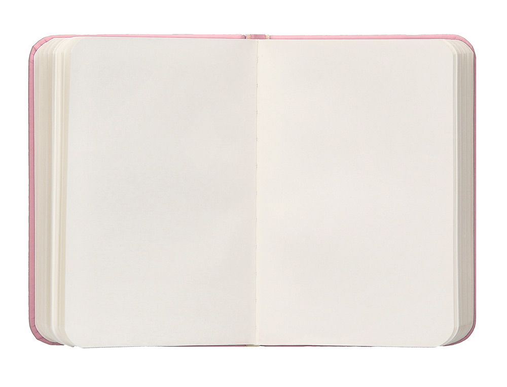 CARNET A7 ANTARTIK NOTES PAPIER UNI IVOIRE COUVERTURE RIGIDE FERMETURE ELASTIQUE 160PAGES 80GR COLORIS ROSE PASTEL