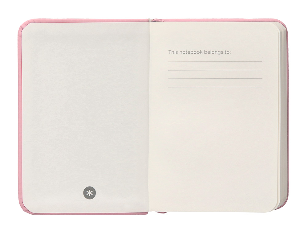 CARNET A7 ANTARTIK NOTES PAPIER UNI IVOIRE COUVERTURE RIGIDE FERMETURE ELASTIQUE 160PAGES 80GR COLORIS ROSE PASTEL
