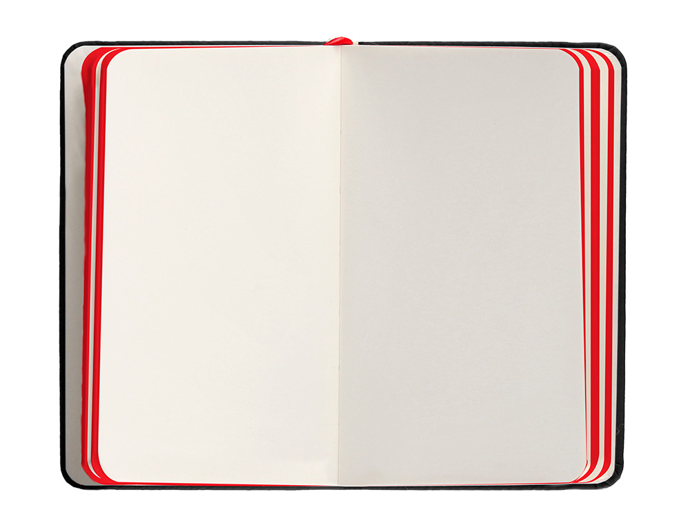 CARNET FERMETURE ELASTIQUE ROUGE ANTARTIK NOTES COUVERTURE RIGIDE A6 PAPIER UNI IVOIRE 100 FEUILLES 80GR FSC NOIR
