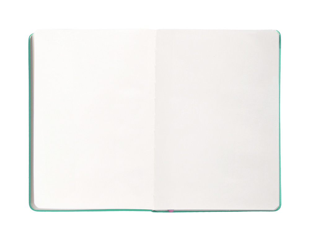 CARNET A4 ANTARTIK NOTES PAPIER UNI IVOIRE COUVERTURE RIGIDE FERMETURE ELASTIQUE ROSE 100 PAGES 80GR COLORIS TURQUOISE