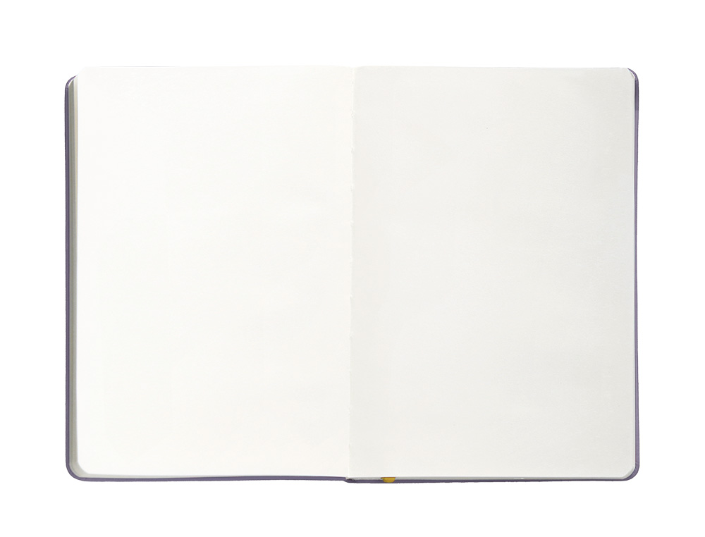 CARNET A4 ANTARTIK NOTES PAPIER UNI IVOIRE COUVERTURE RIGIDE FERMETURE ELASTIQUE JAUNE 100 PAGES 80GR COLORIS LILAS