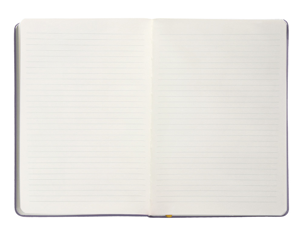 CARNET A5 ANTARTIK NOTES LIGNECOUVERTURE RIGIDE FERMETURE ELASTIQUE JAUNE 100 PAGES 80GRCOLORIS LILAS