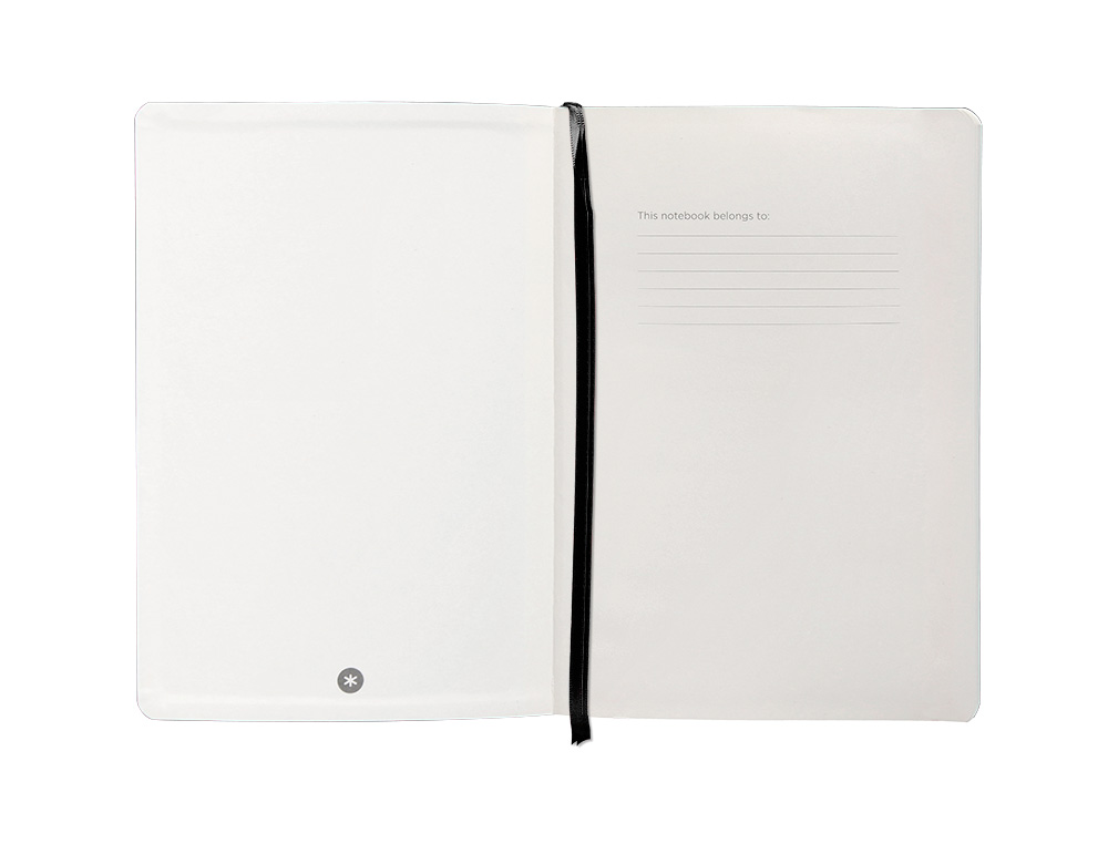 CARNET FERMETURE ELASTIQUE ANTARTIK NOTES COUVERTURE SOUPLE A5 LIGNE 100 FEUILLES 80GR FSC COLORIS NOIR