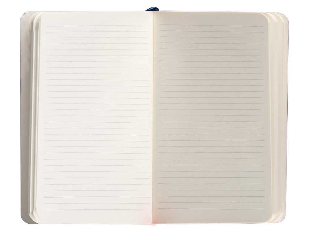 CARNET FERMETURE ELASTIQUE ANTARTIK NOTES COUVERTURE     SOUPLE A6 LIGNE 100 FEUILLES  80GR FSC COLORIS BLEU MARINE
