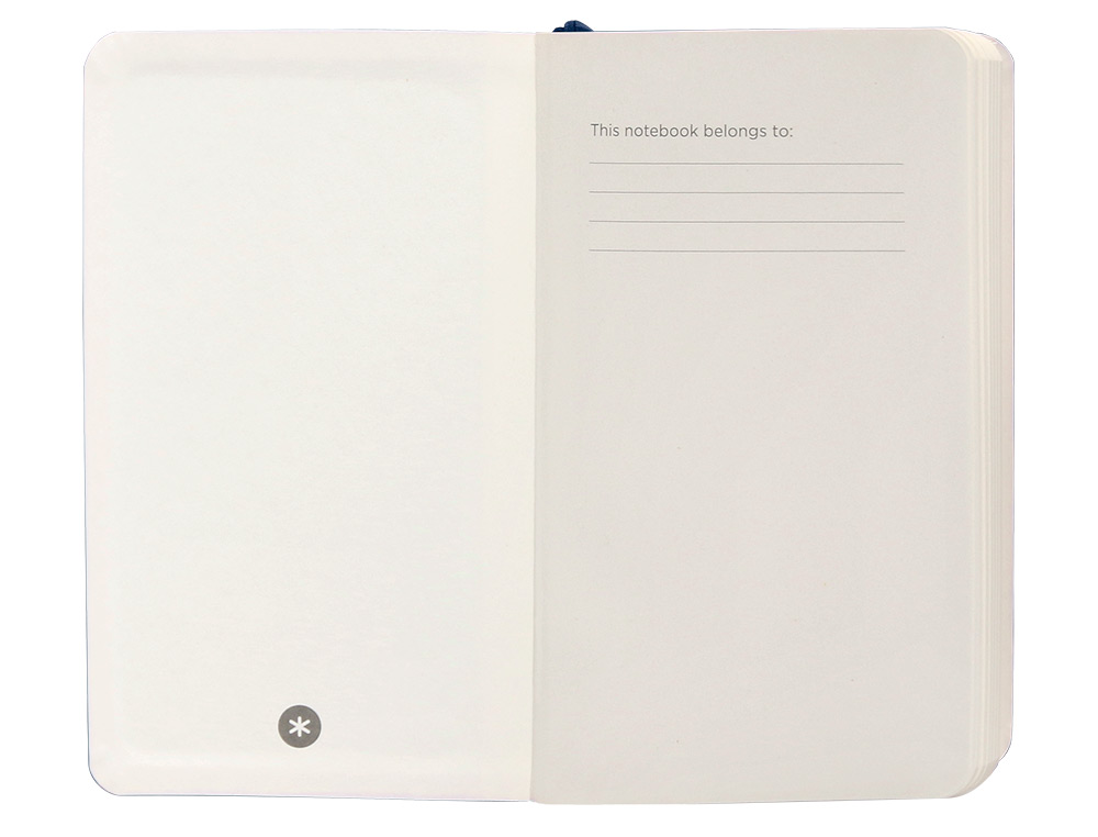 CARNET FERMETURE ELASTIQUE ANTARTIK NOTES COUVERTURE     SOUPLE A6 LIGNE 100 FEUILLES  80GR FSC COLORIS BLEU MARINE