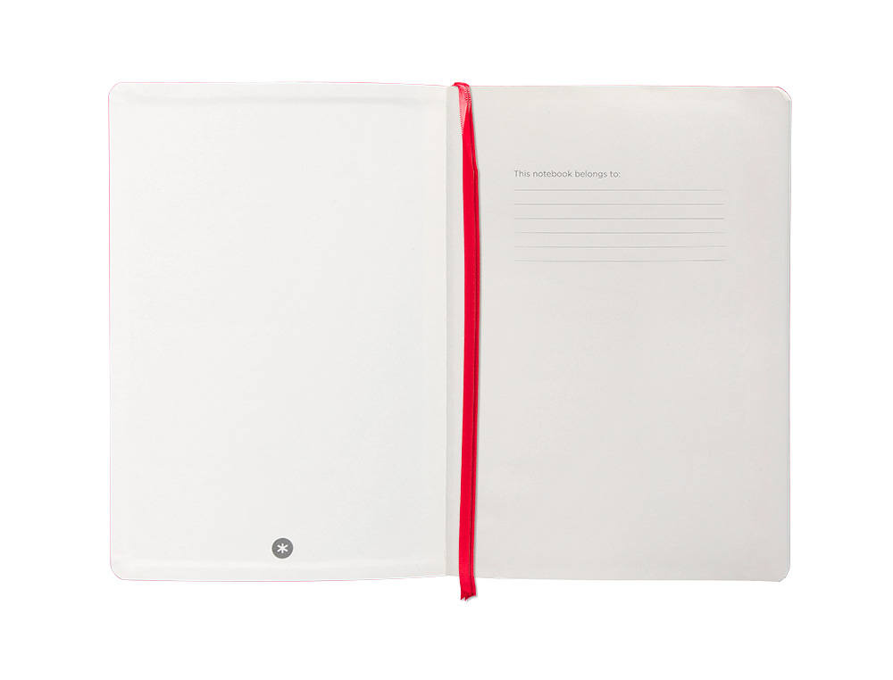 CARNET A5 ANTARTIK NOTES LIGNECOUVERTURE SOUPLE FERMETURE ELASTIQUE 100 PAGES 80GR COLORIS ROUGE