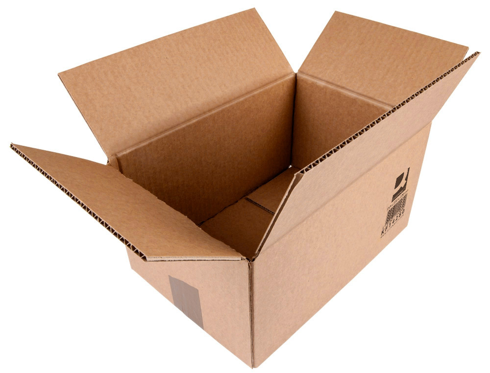 CAISSE AMERICAINE Q-CONNECT CARTON RECYCLE CANNELURE 5MM  350X250X220MM