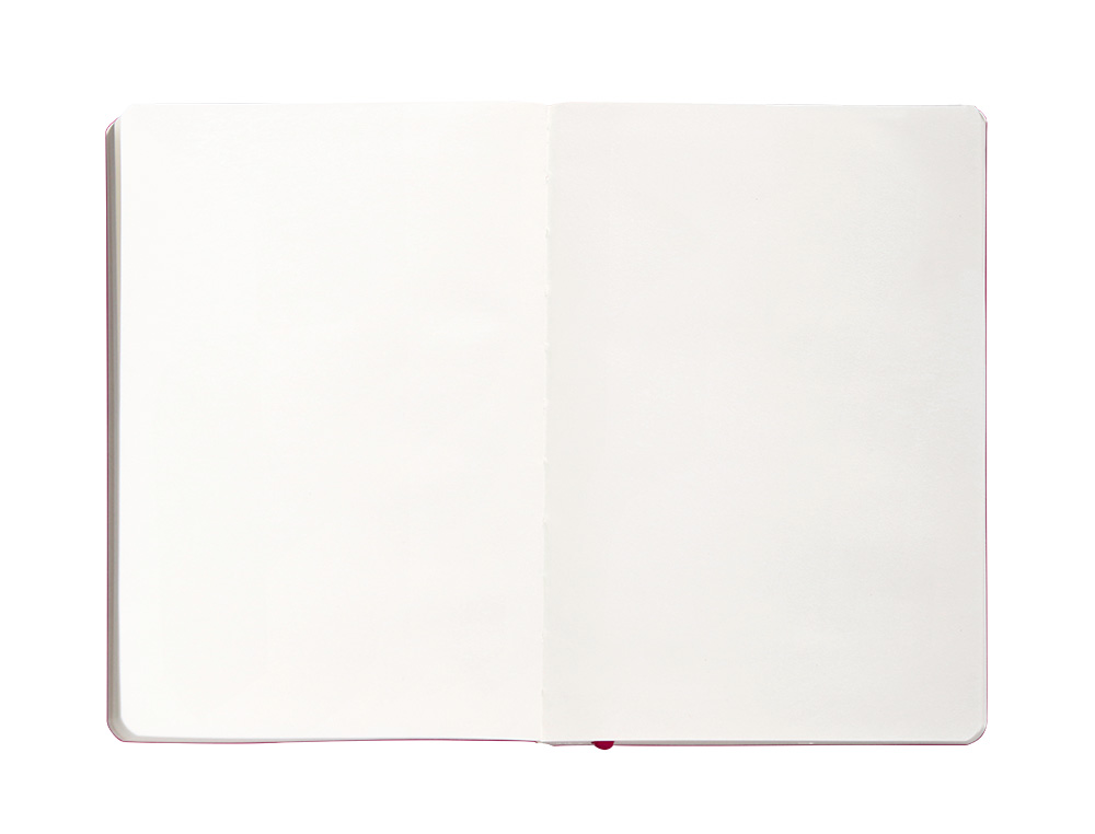CARNET FERMETURE ELASTIQUE ANTARTIK NOTES COUVERTURE SOUPLE A5 PAPIER UNI IVOIRE 100 FEUILLES 80GR FSC FRAMBOISE
