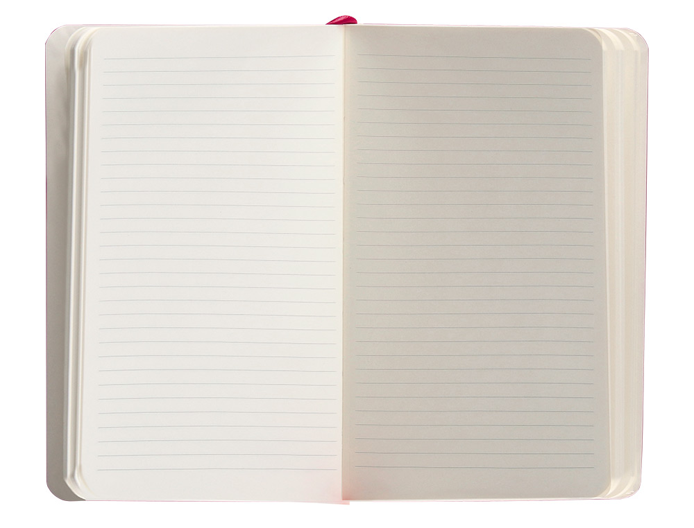 CARNET FERMETURE ELASTIQUE ANTARTIK NOTES COUVERTURE     SOUPLE A6 LIGNE 100 FEUILLES  80GR FSC COLORIS FRAMBOISE