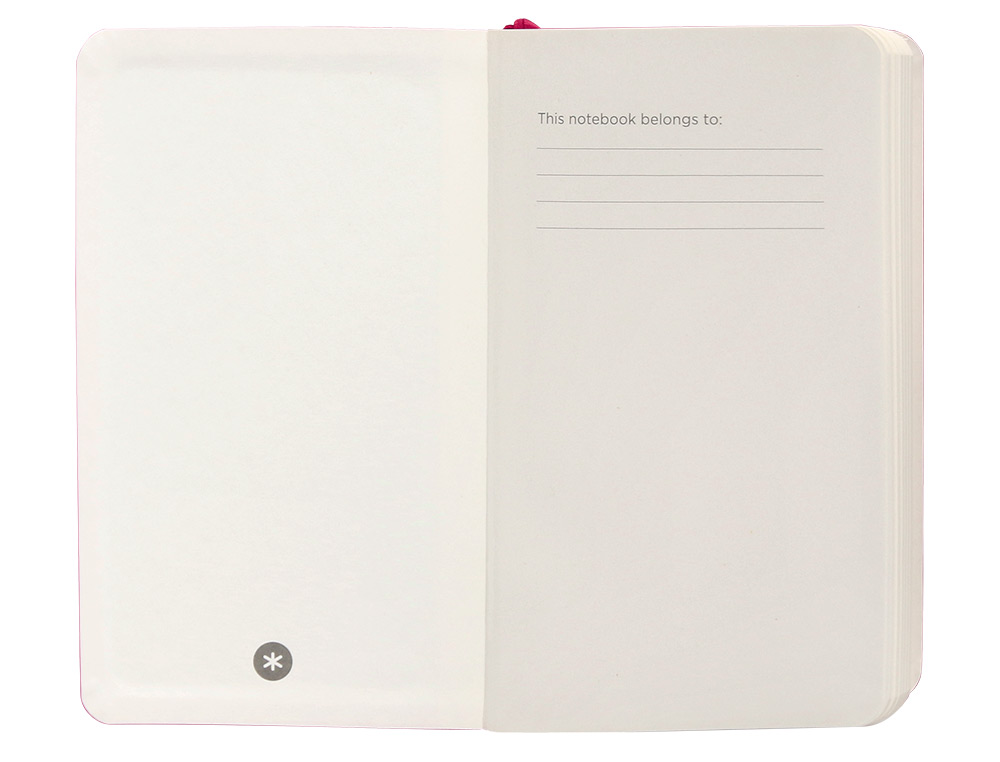 CARNET FERMETURE ELASTIQUE ANTARTIK NOTES COUVERTURE     SOUPLE A6 LIGNE 100 FEUILLES  80GR FSC COLORIS FRAMBOISE