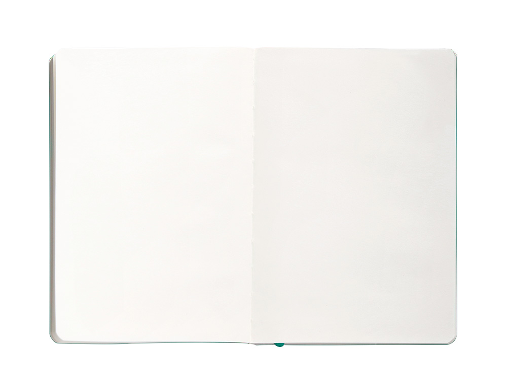 CARNET FERMETURE ELASTIQUE ANTARTIK NOTES COUVERTURE SOUPLE A5 PAPIER UNI IVOIRE 100 FEUILLES 80GR FSC VERT MENTHE