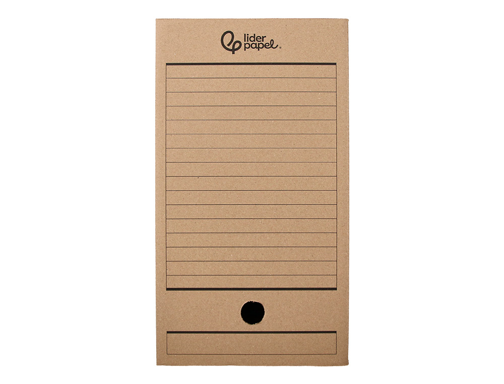 BOITE A ARCHIVES LIDERPAPEL CARTON RECYCLE 400G/M2 DOS 200MM KRAFT 367X200X251MM