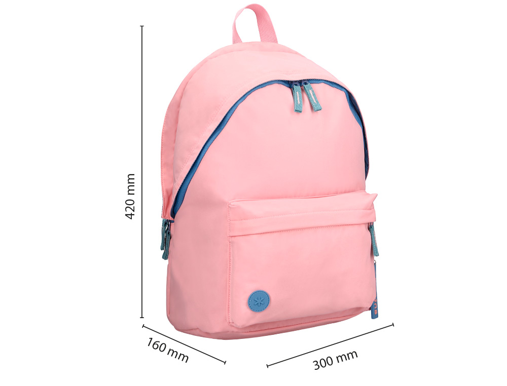 SAC A DOS ANTARTIK 1 COMPARTIMENT MODELE BASIC     PACK 420X160X300MM COLORIS    ROSE