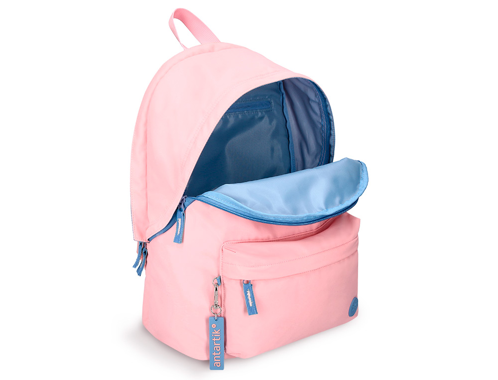 SAC A DOS ANTARTIK 1 COMPARTIMENT MODELE BASIC     PACK 420X160X300MM COLORIS    ROSE