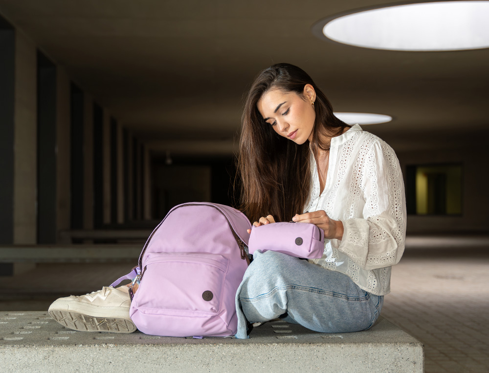 SAC A DOS ANTARTIK 1 COMPARTIMENT MODELE BASIC PACK 20L 420X160X300MM COLORIS LILAS