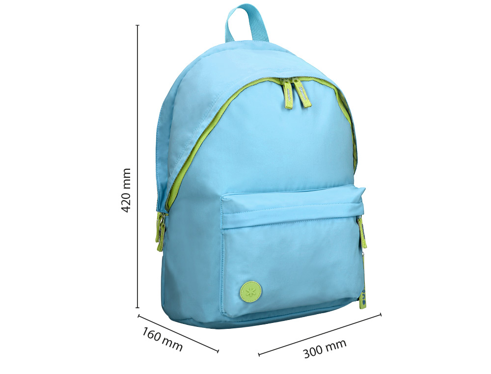 SAC A DOS ANTARTIK 1 COMPARTIMENT MODELE BASIC PACK 420X160X300MM COLORIS TURQUOISE