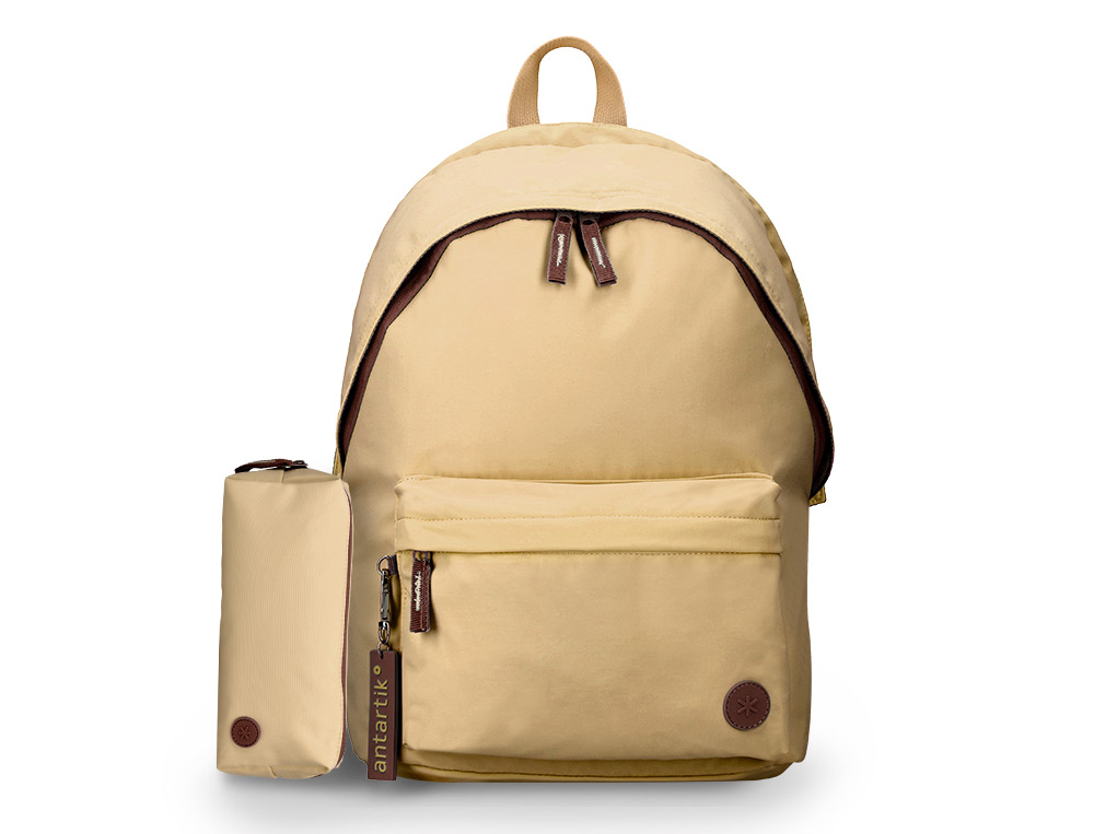 SAC A DOS ANTARTIK 1 COMPARTIMENT MODELE BASIC PACK 20L 420X160X300MM COLORIS BEIGE