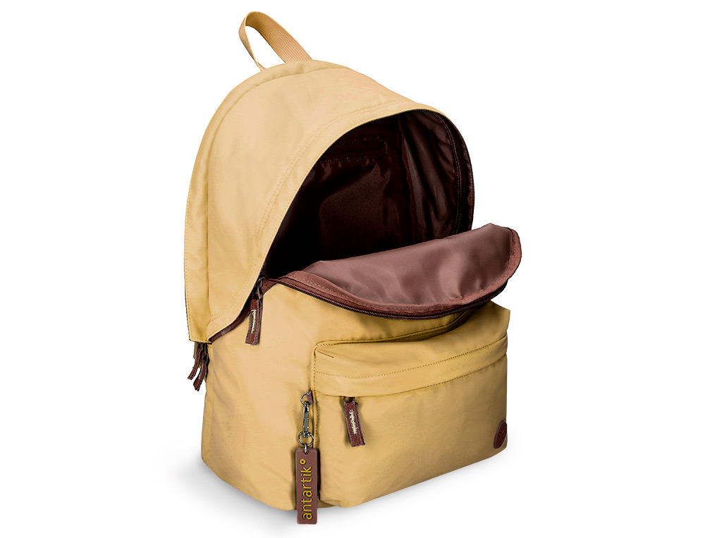SAC A DOS ANTARTIK 1 COMPARTIMENT MODELE BASIC PACK 20L 420X160X300MM COLORIS BEIGE