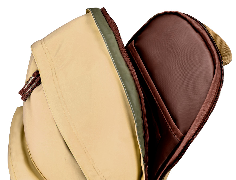SAC A DOS ANTARTIK 1 COMPARTIMENT MODELE BASIC PACK 20L 420X160X300MM COLORIS BEIGE