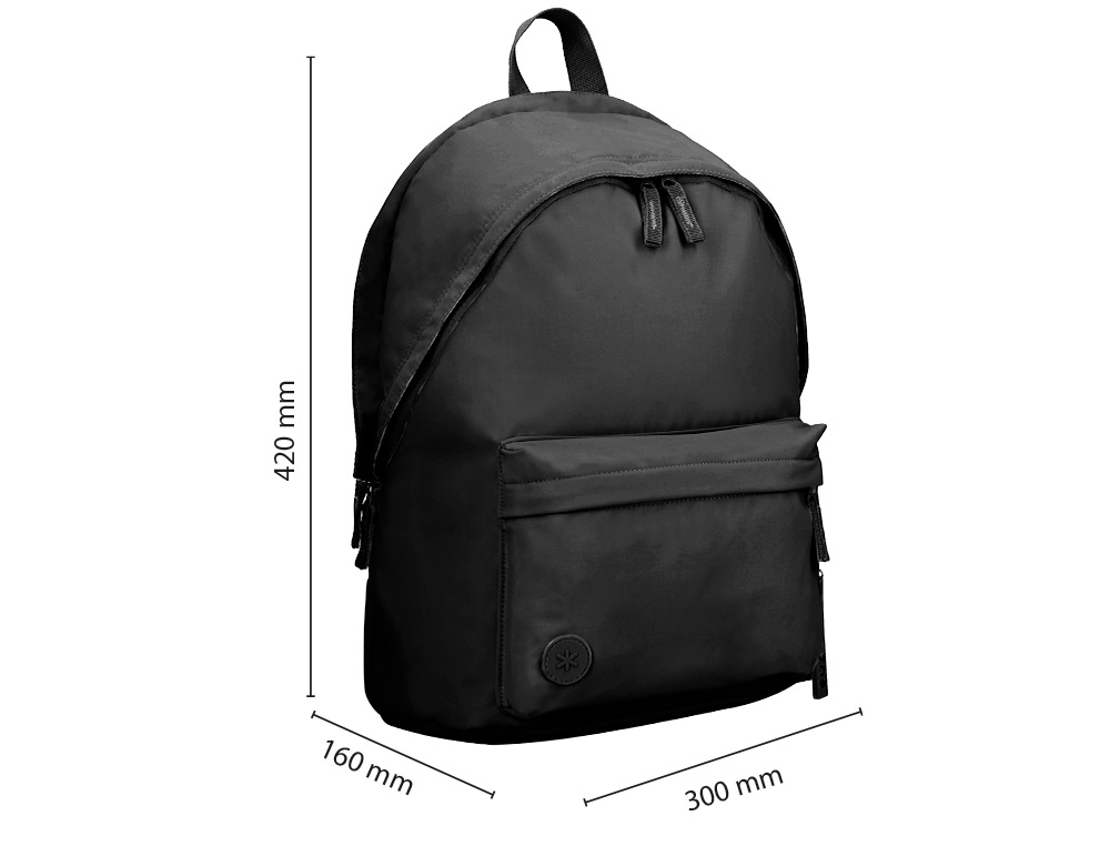 SAC A DOS ANTARTIK 1 COMPARTIMENT MODELE BASIC     PACK 20L 420X160X300MM        COLORIS NOIR