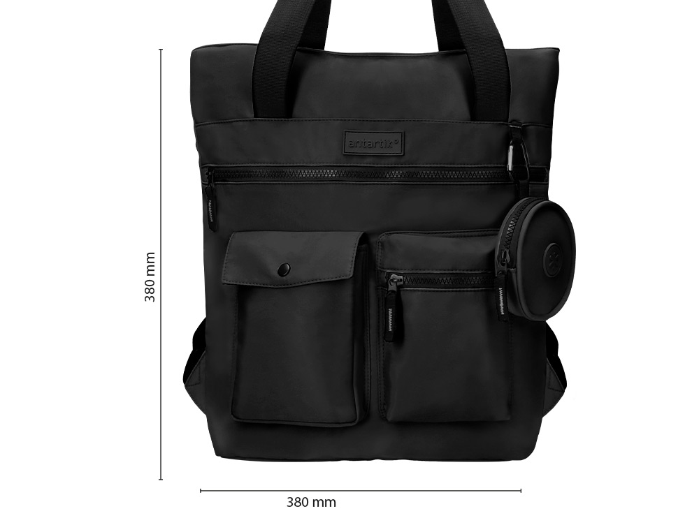 SAC MULTIFONCTION ANTARTIK MODELE BOLSO FLIP BAG 400X120X390MM COLORIS NOIR