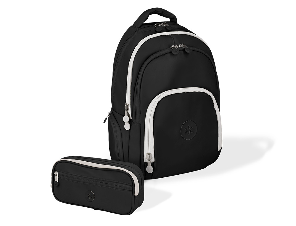 SAC A DOS ANTARTIK 4 COMPARTIMENTS MODELE FUSION   FLEX 19L 450X180X300MM COLORISNOIR