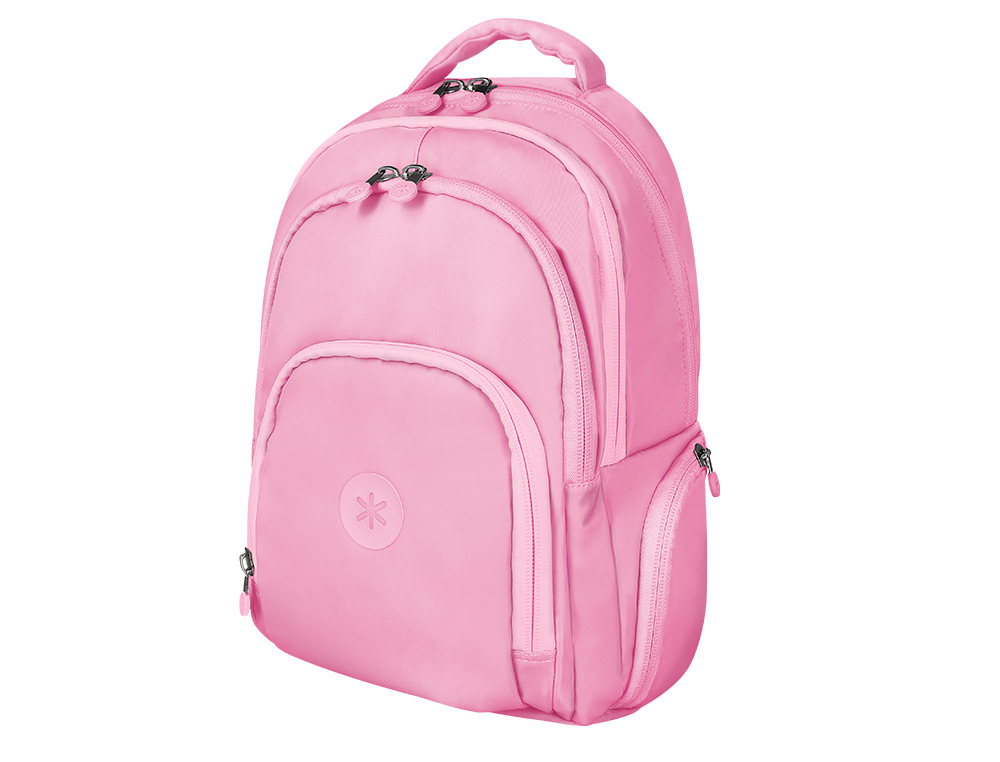 SAC A DOS ANTARTIK 3 COMPARTIMENTS MODELE FUSION FLEX 19L 450X160X300MM COLORIS ROSE