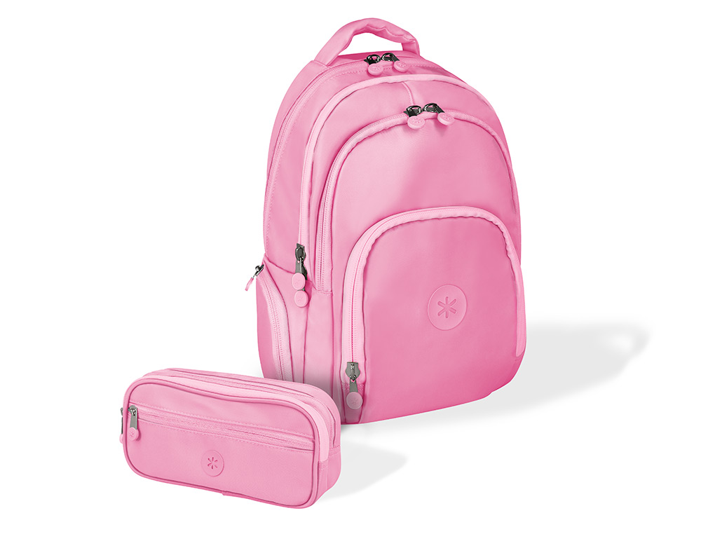 SAC A DOS ANTARTIK 3 COMPARTIMENTS MODELE FUSION FLEX 19L 450X160X300MM COLORIS ROSE