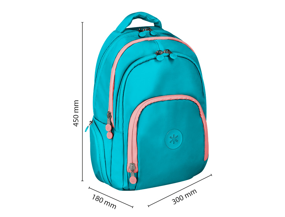 SAC A DOS ANTARTIK 4 COMPARTIMENTS MODELE FUSION   FLEX 19L 450X180X300MM COLORISTURQUOISE