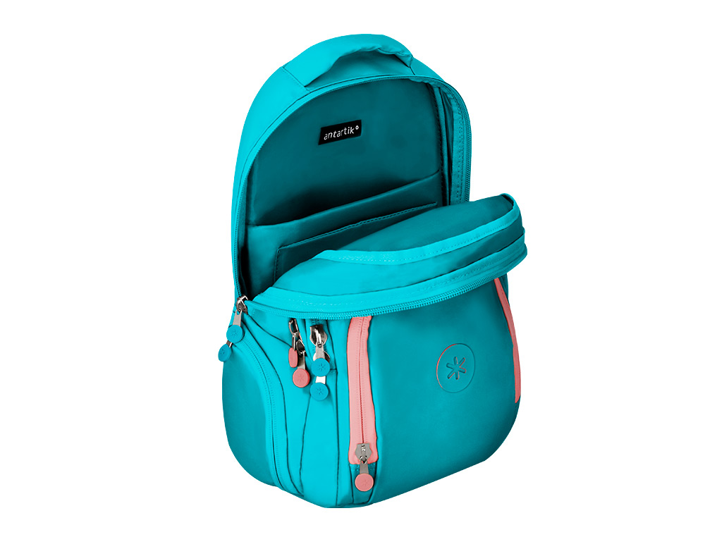 SAC A DOS ANTARTIK 4 COMPARTIMENTS MODELE FUSION   FLEX 19L 450X180X300MM COLORISTURQUOISE
