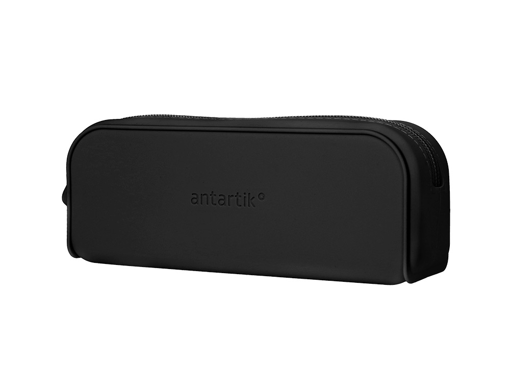 FOURRE-TOUT ANTARTIK RECTANGULAIRE 1 COMPARTIMENT  EN SILICONE MODELE PRISMA     185X50X75MM COLORIS NOIR