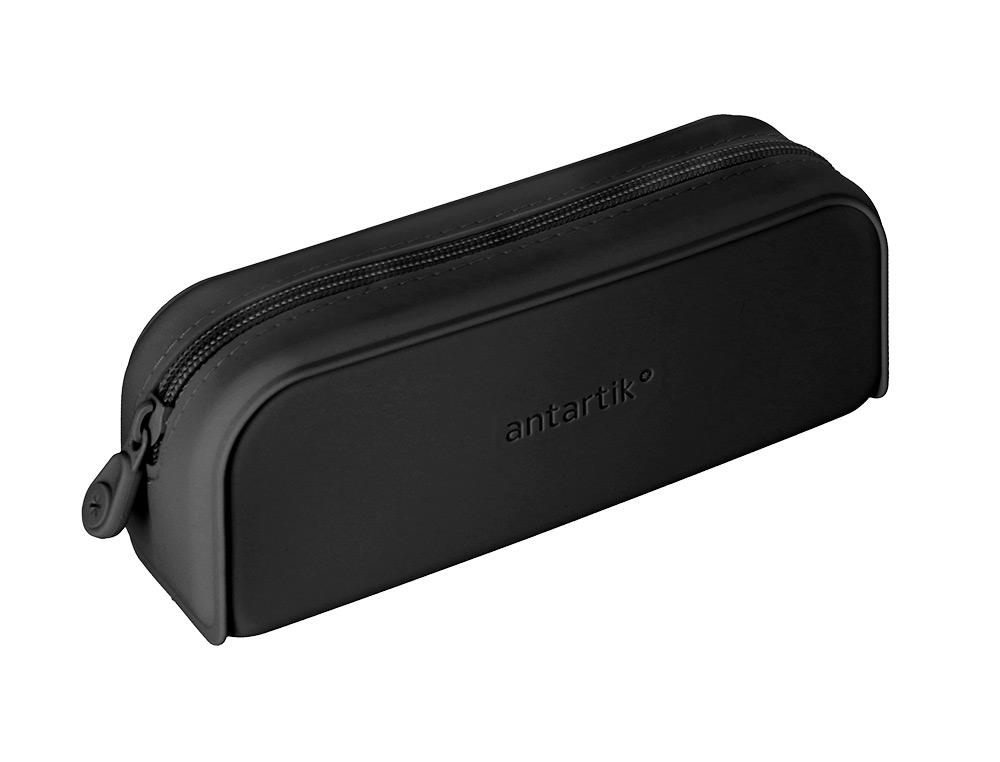 FOURRE-TOUT ANTARTIK RECTANGULAIRE 1 COMPARTIMENT  EN SILICONE MODELE PRISMA     185X50X75MM COLORIS NOIR