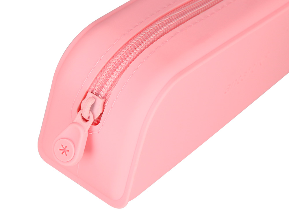 FOURRE-TOUT ANTARTIK RECTANGULAIRE 1 COMPARTIMENT EN SILICONE MODELE PRISMA 185X50X75MM COLORIS ROSE