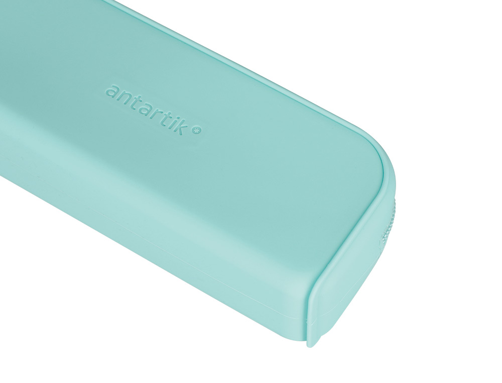 FOURRE-TOUT ANTARTIK RECTANGULAIRE 1 COMPARTIMENT  EN SILICONE MODELE PRISMA     185X50X75MM COLORIS VERT